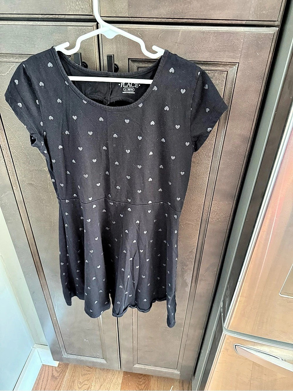 Children’s place Black Heart Mini Dress Like New